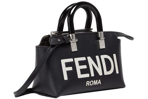 fendi small boston bag in black leather|Fendi sling bag price.